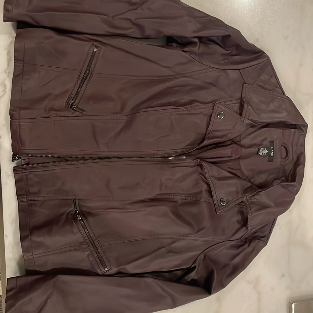Woman’s Large Alfani purple jacket. Gently  used. 100% polyester